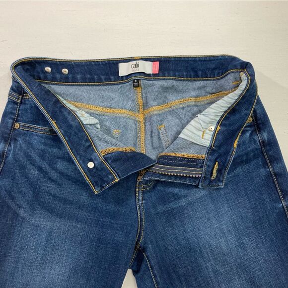 CAbi Jeans Women’s 8 Blue Distressed Denim Curvy Skinny Fit Casual Chic - Picture 6 of 12